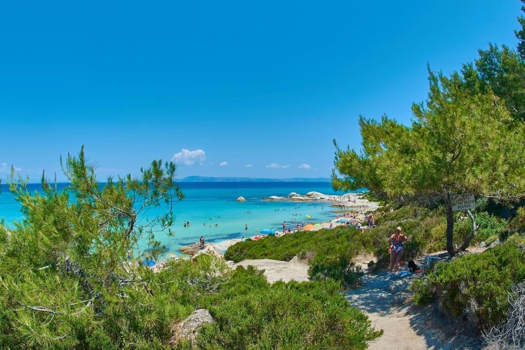 Traditionelles Appartement Athos Shadow Am Meer Paralia Sikias Dış mekan fotoğraf