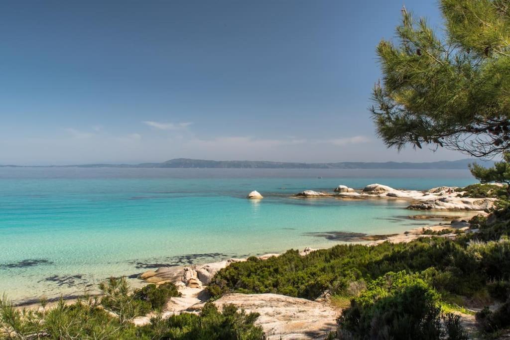 Traditionelles Appartement Athos Shadow Am Meer Paralia Sikias Dış mekan fotoğraf